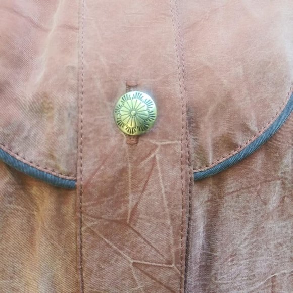 Prairie Fire Western Rodeo Shirt Size Large Rust - Picture 5 of 7